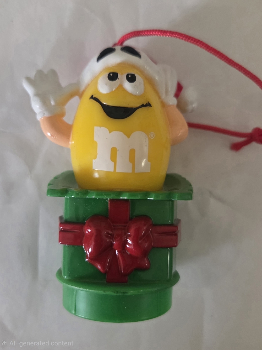Christmas Tree Ornament Vintage 1998 Mars Yellow M&M 12724SA25C
